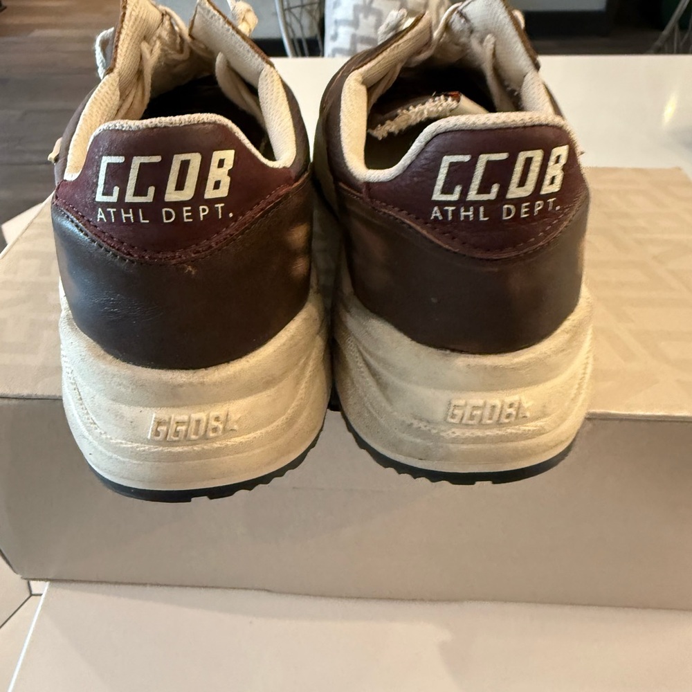 Golden Goose Brown and Cream Sneakers - Picture 2 of 3